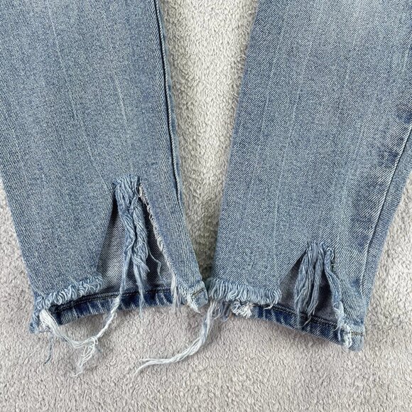 Guess Women's Blue Sexy Curve Low-Rise Stretch Ripped Jeans - Picture 8 of 10